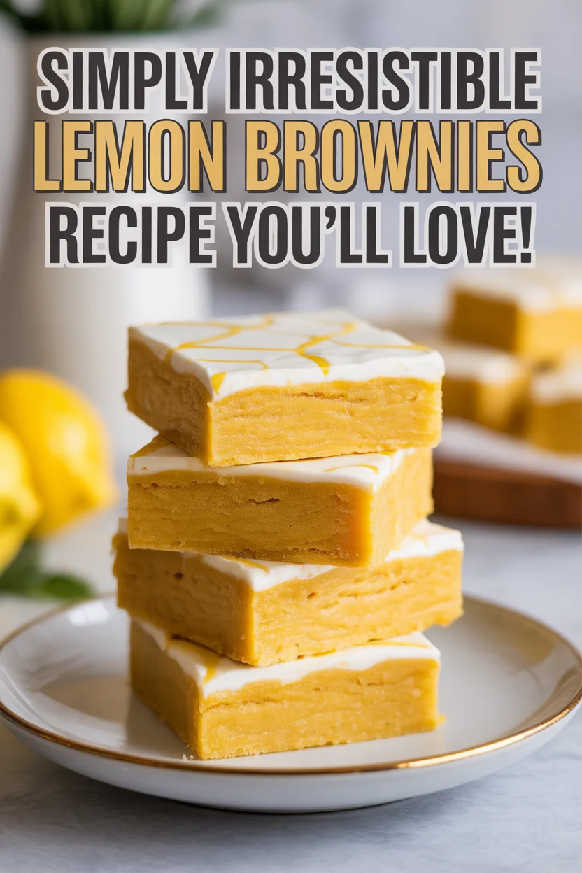 Simply Irresistible Lemon Brownies Recipe You’ll Love!