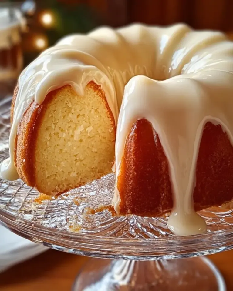 Delicious homemade Slap Your Mama Pound Cake on a rustic wooden table.