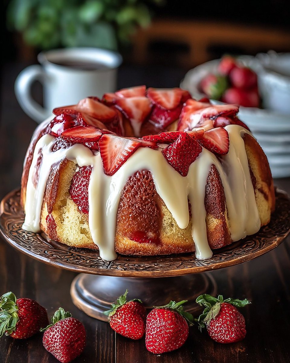 The Ultimate Strawberry Cream Cheese Pound Cake for Any Occasion