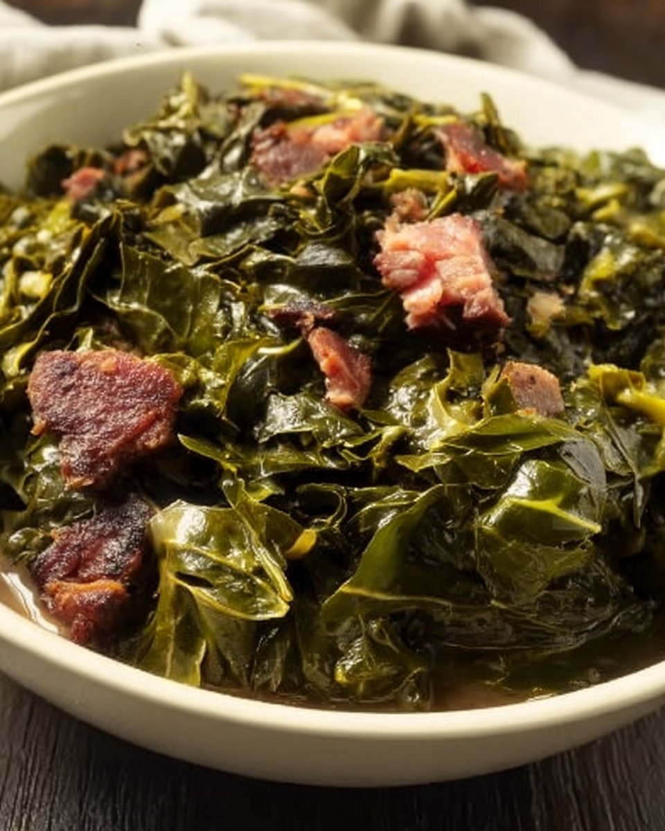 Southern Collard Greens with Smoked Turkey and Bacon