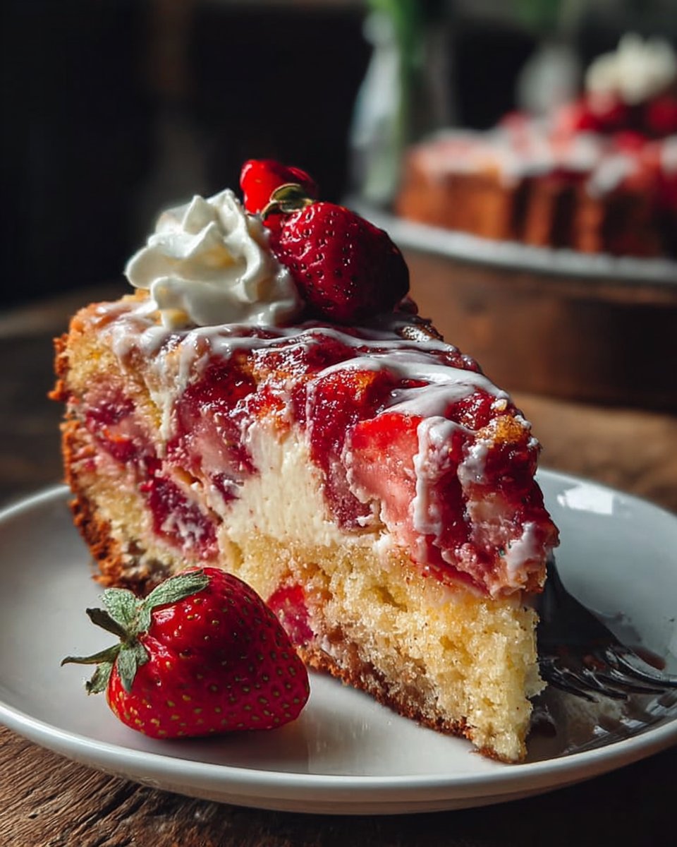 Strawberry Earthquake Cake - Unbelievably Easy Showstopper Dessert