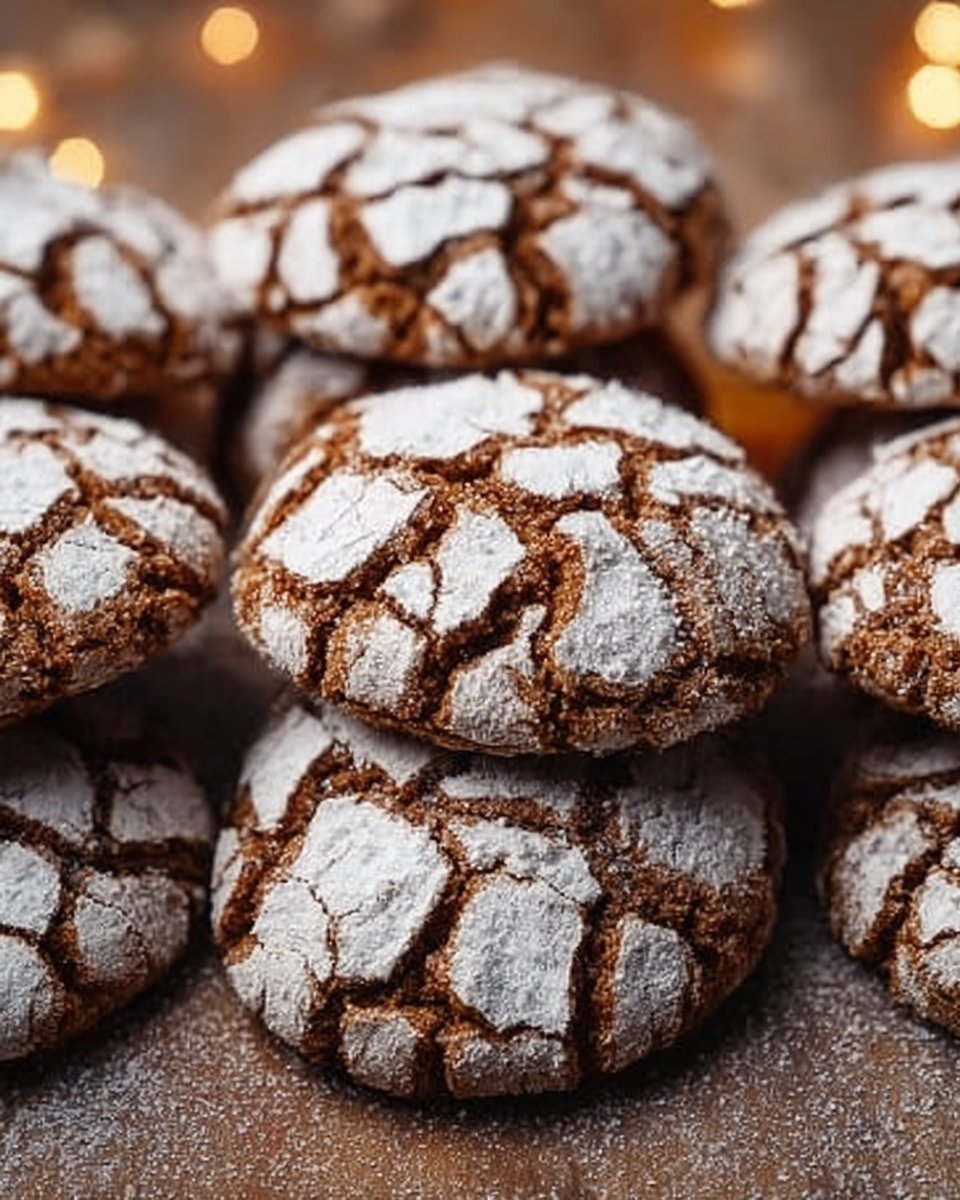 Gingerbread Crinkle Cookies
