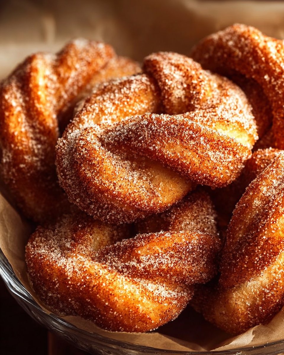 Cinnamon Sugar Twist Donuts