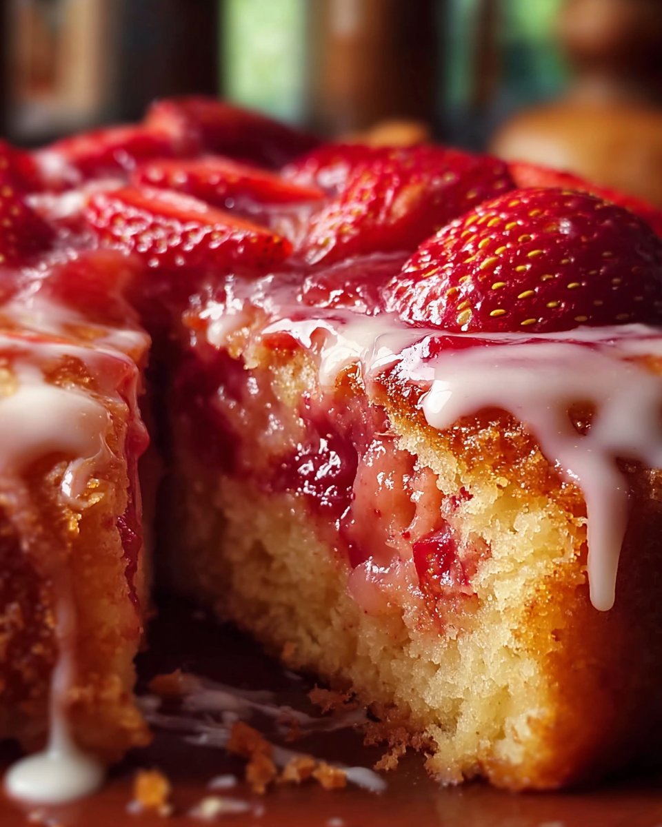 Strawberry Honeybun Cake