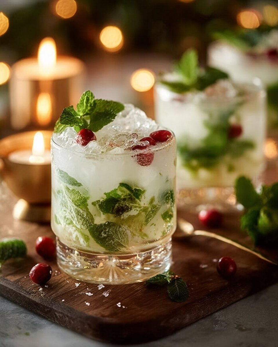 White Christmas Mojitos