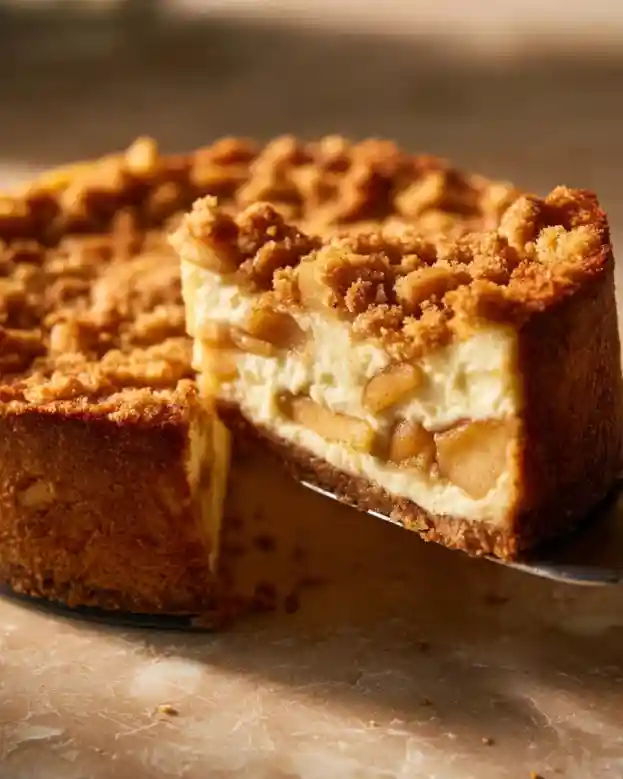 Apple Crumble Cheesecake