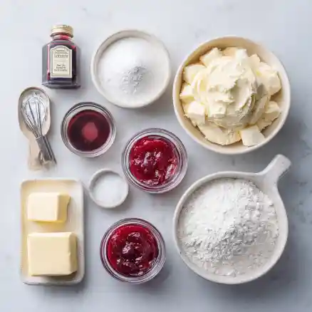 Buttery Shortbread Cookies with Raspberry Swirl