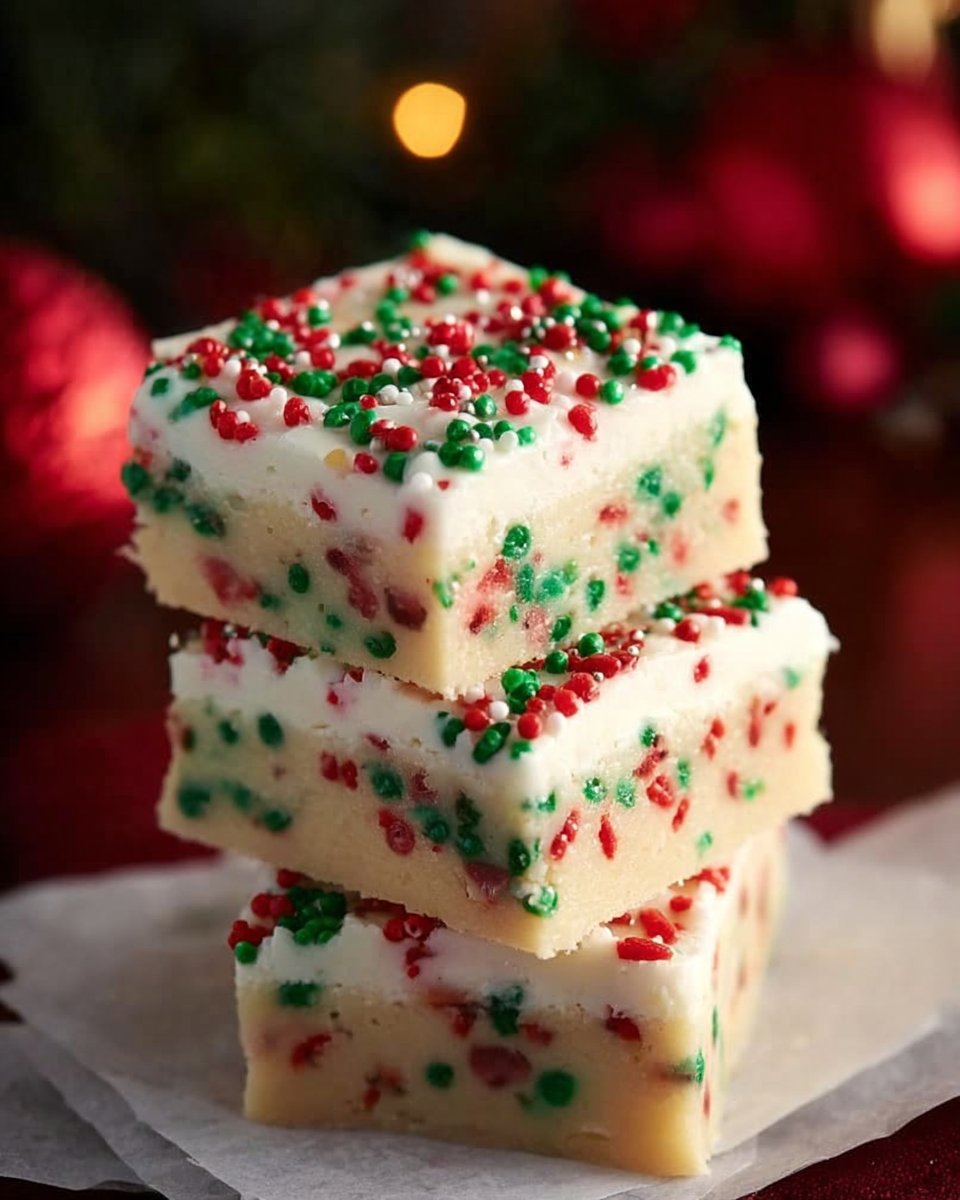 Christmas Sugar Cookie Bars