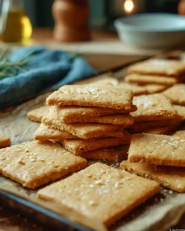 Cheese-y Chickpea Flour Crackers