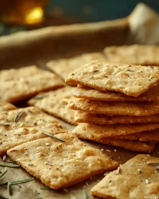 Cheese-y Chickpea Flour Crackers