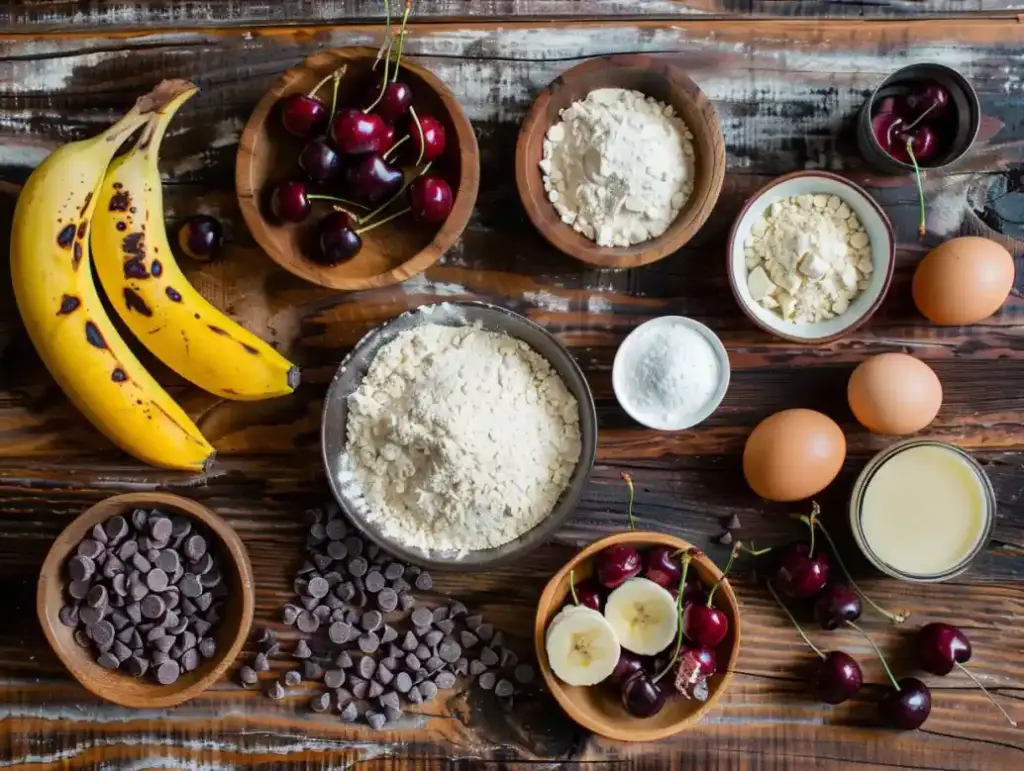 Cherry Chocolate Chip Banana Bread Recipe