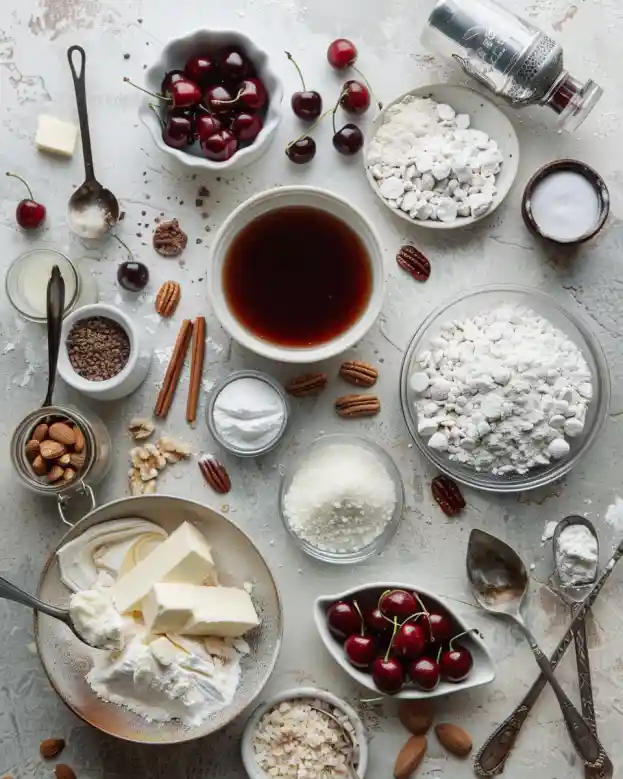 Cherry Snowball Cookies