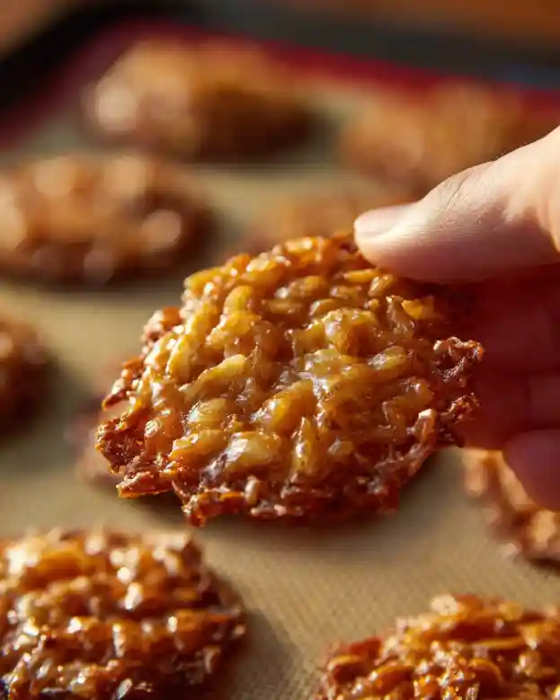 Chewy Oatmeal Lace Cookies
