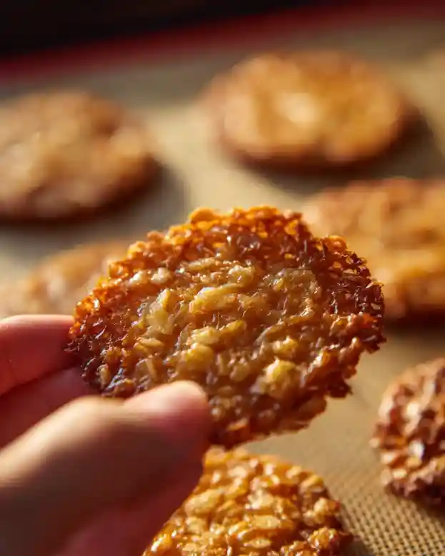 Chewy Oatmeal Lace Cookies