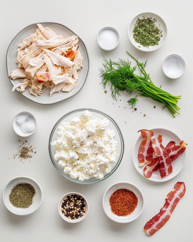 Chicken Bacon Ranch Cottage Cheese Bowl