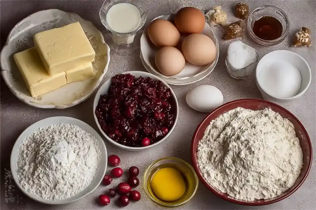 Christmas Cranberry Pound Cake