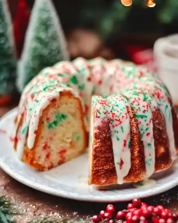 Christmas Funfetti Bundt Cake Recipe