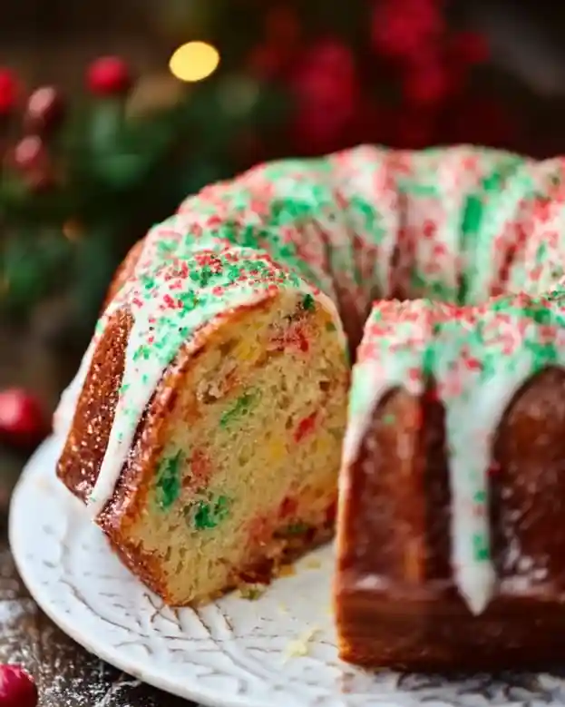 Christmas Funfetti Bundt Cake Recipe