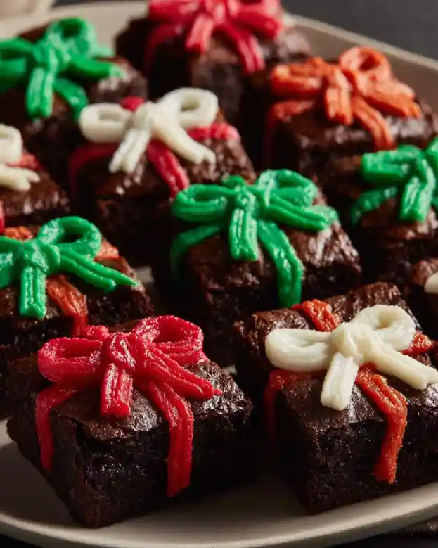 Christmas Present Brownies