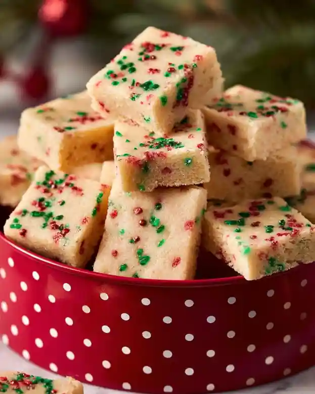 Christmas Shortbread Cookie Bites