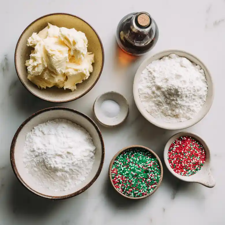 Christmas Shortbread Cookie Bites