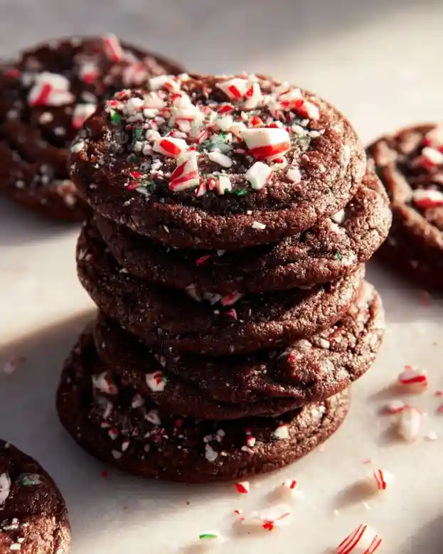 Double Chocolate Peppermint Cookies