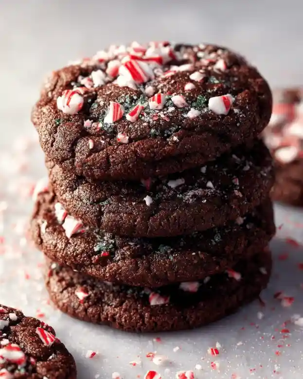 Double Chocolate Peppermint Cookies