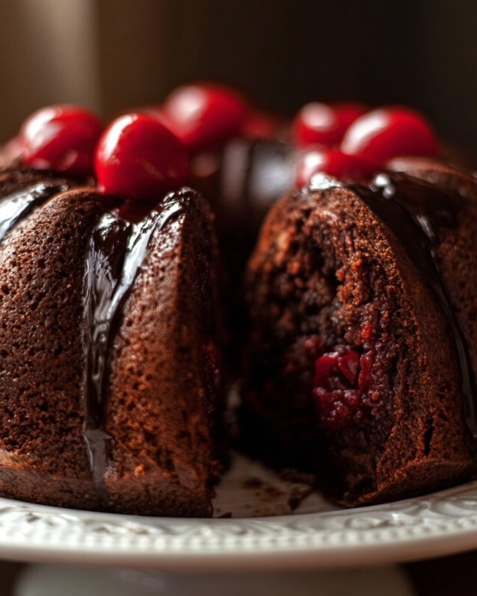 Chocolate-Cherry Bundt Cake