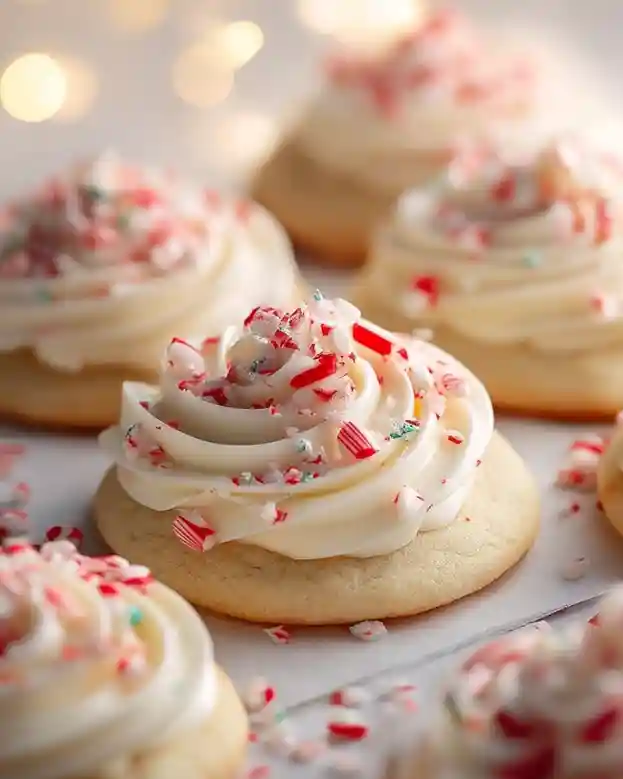 Easy Christmas Peppermint Sugar Cookies