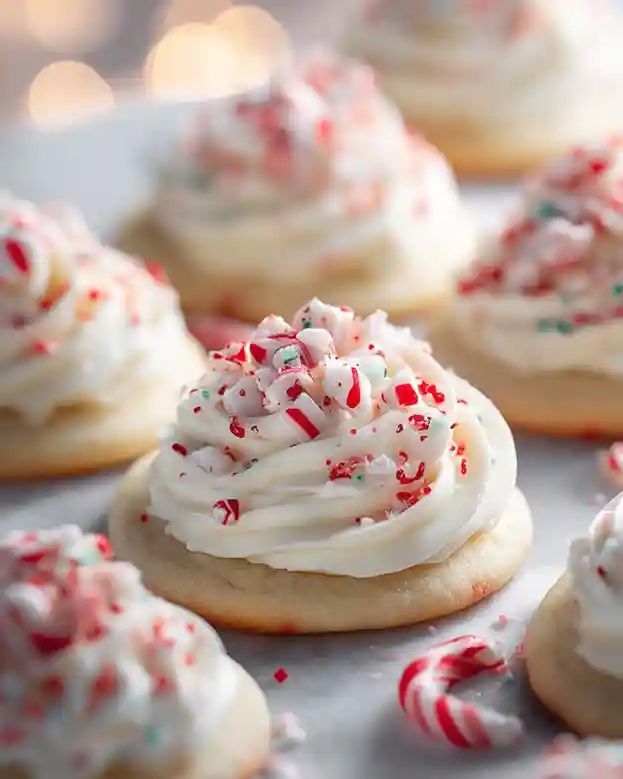 Easy Christmas Peppermint Sugar Cookies