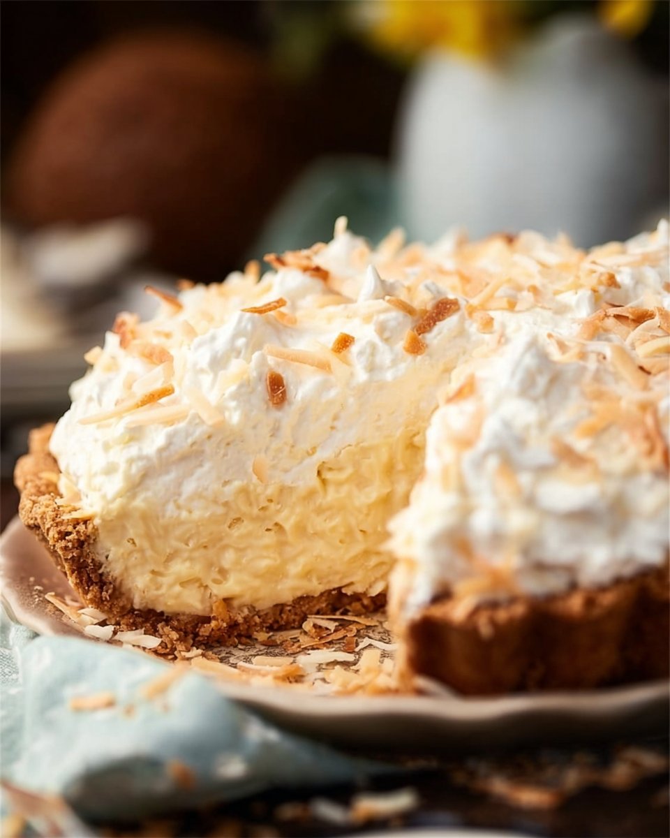No Bake Easy Coconut Cream Pie Recipe