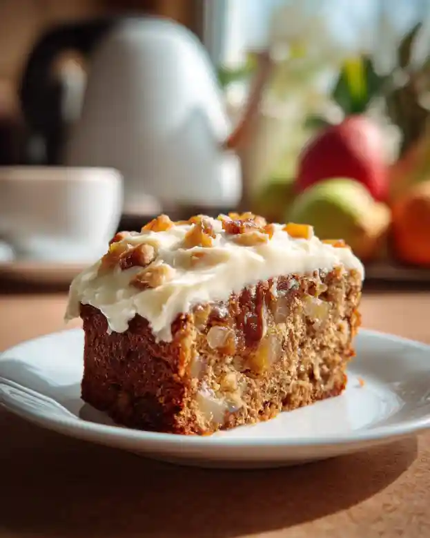 Fresh Apple Cake with Cream Cheese Frosting