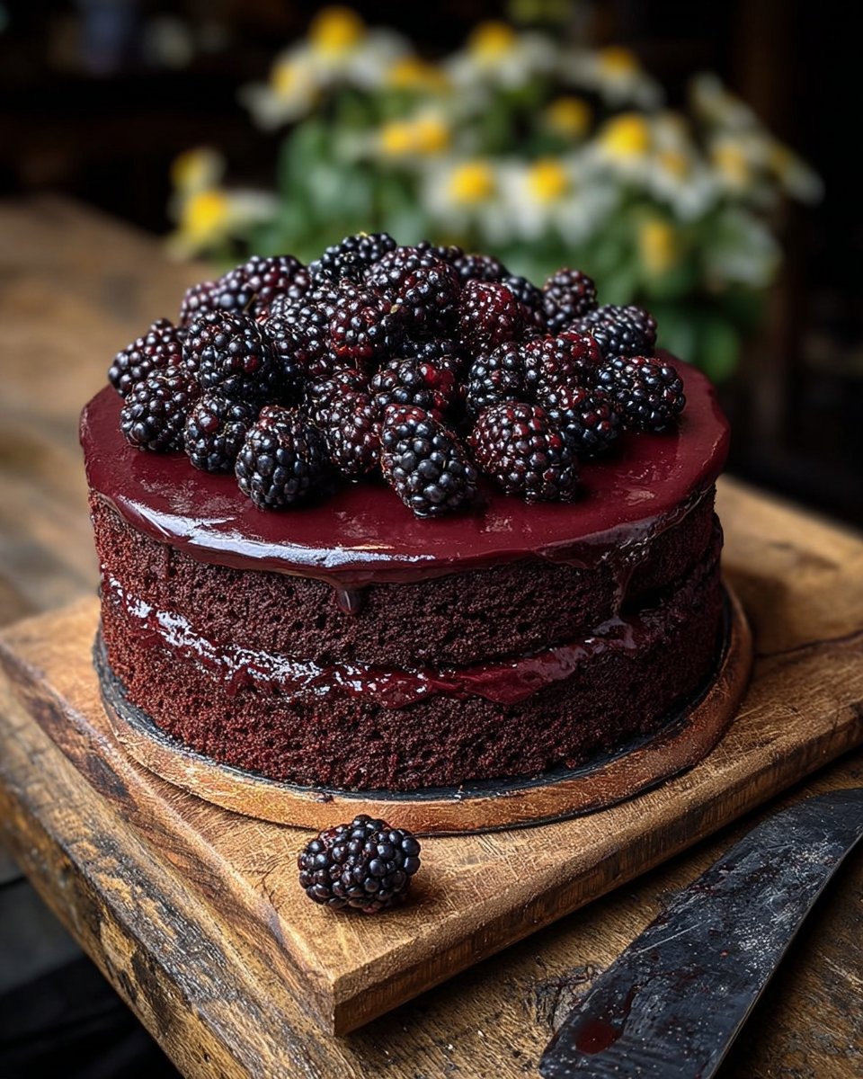Blackberry Velvet Gothic Cake: A Dark, Lush Dessert Dream