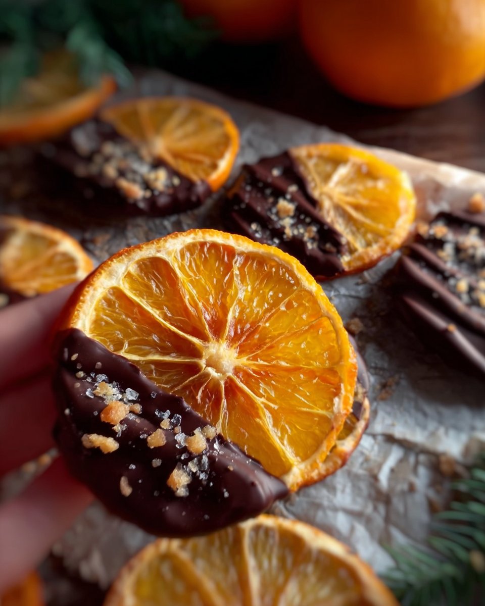 Chocolate-Dipped Candied Oranges