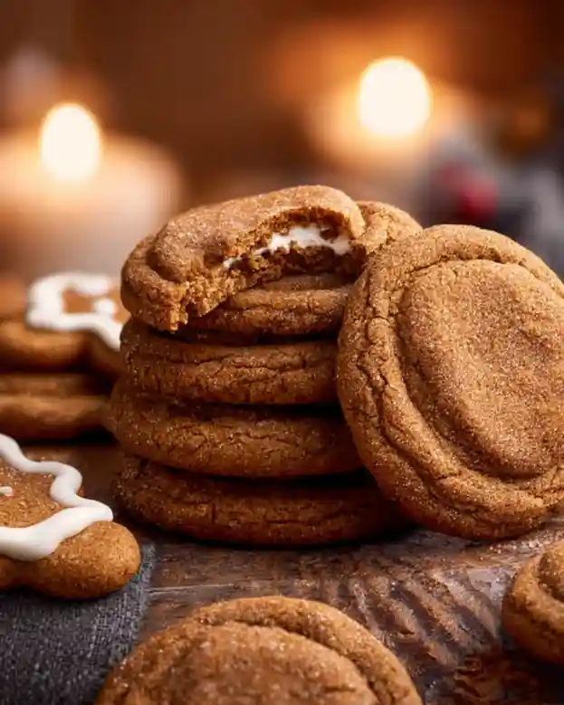 Gingerbread Cheesecake Cookies