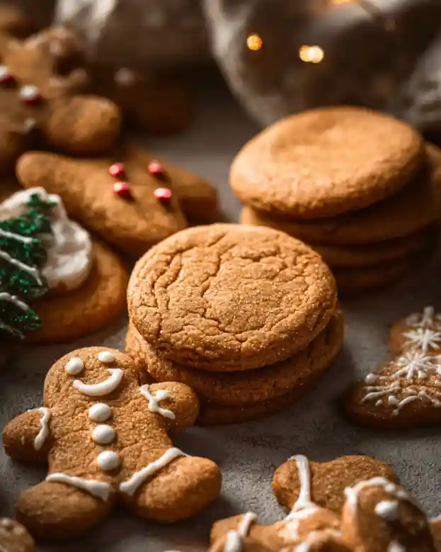 Gingerbread Cheesecake Cookies