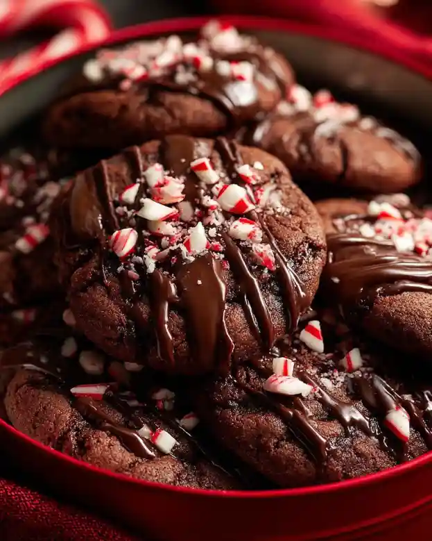Gluten-free Chocolate Peppermint Cookies for Christmas
