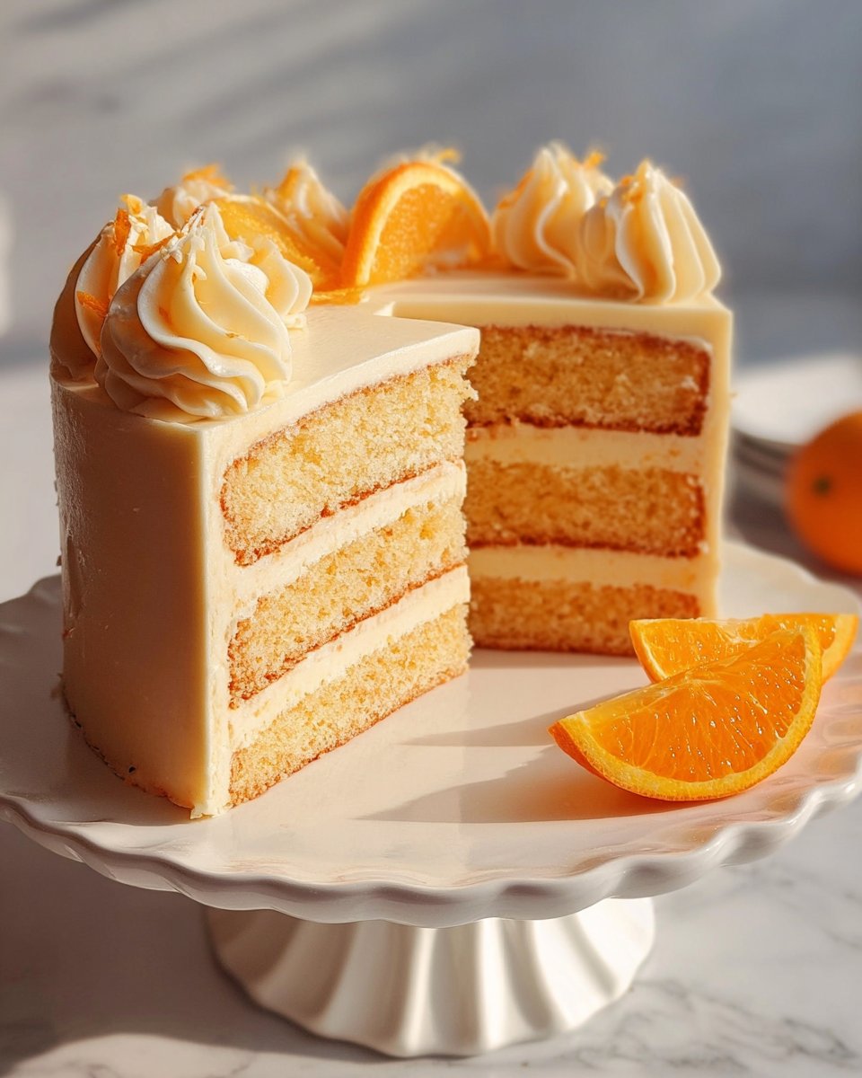 Orange Creamsicle Cake