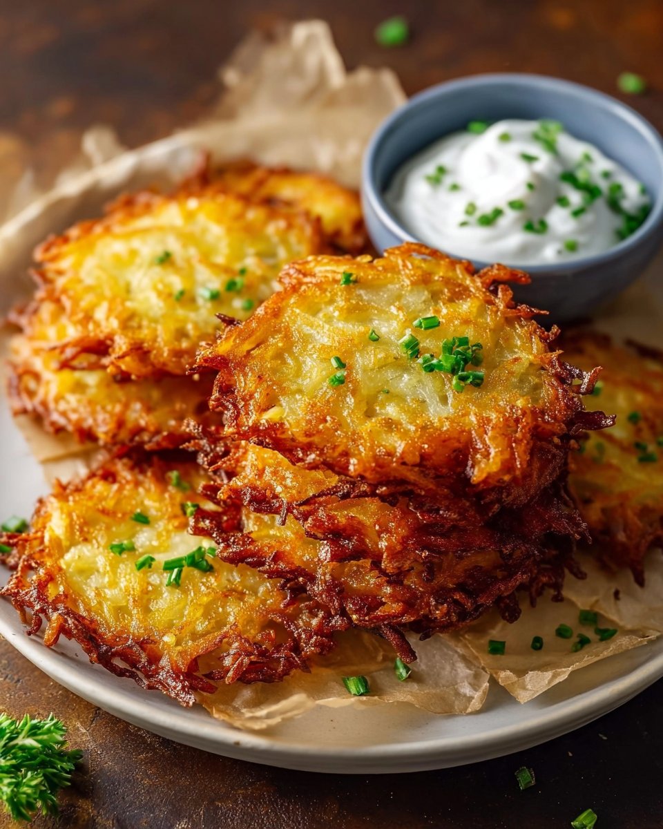 Crisp Potato Latkes Recipe