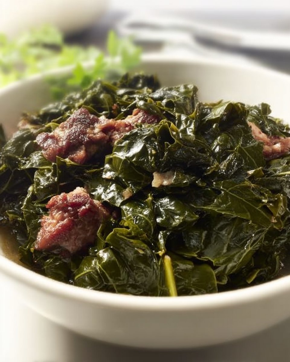 Southern Collard Greens with Smoked Turkey and Bacon