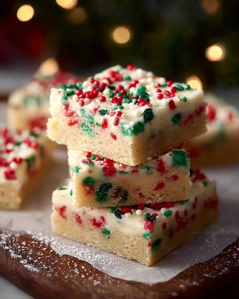 Christmas Sugar Cookie Bars
