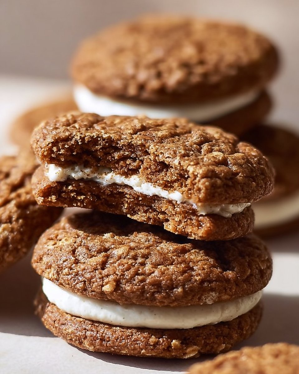 Gingerbread Oatmeal Cream Pies