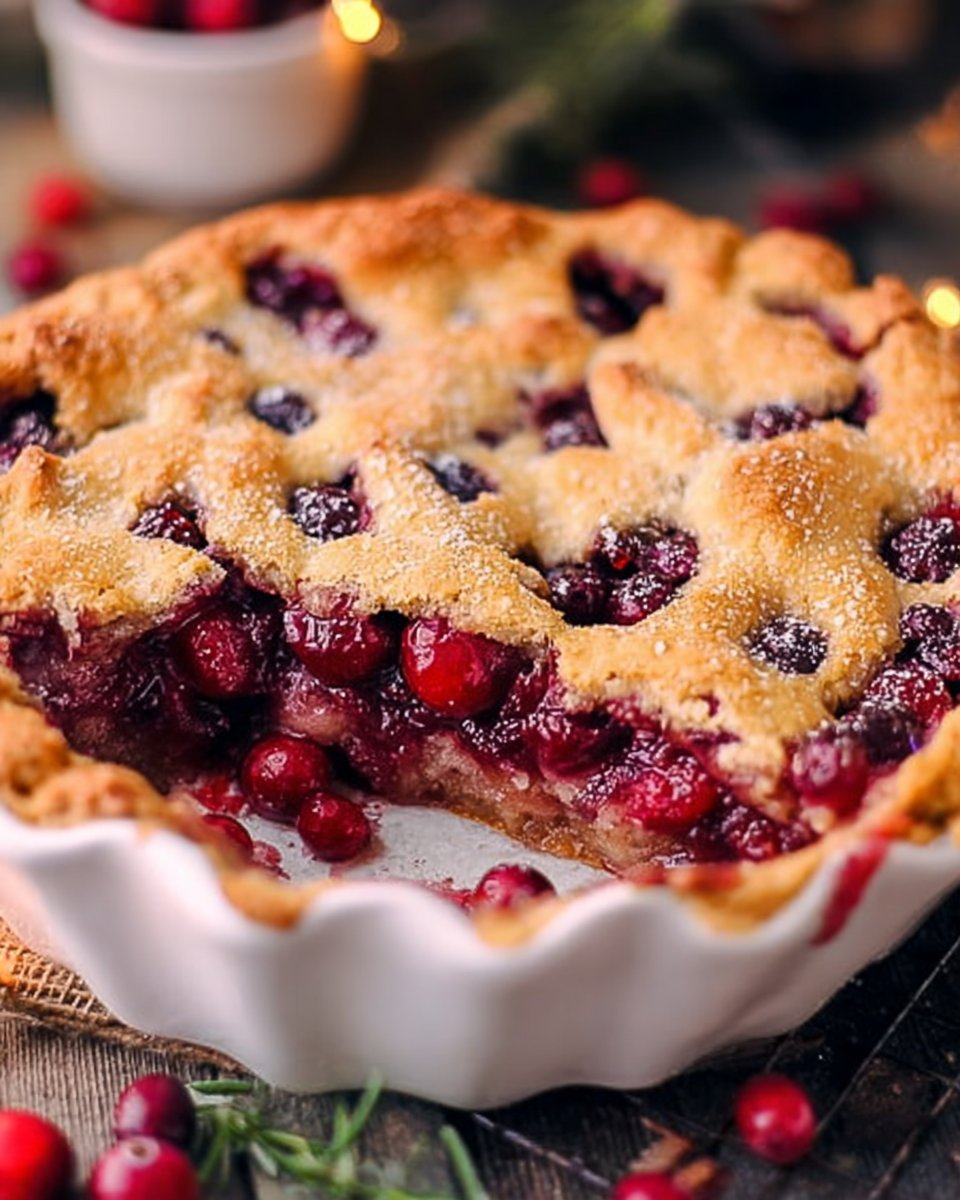 Nantucket Holiday Cranberry Pie