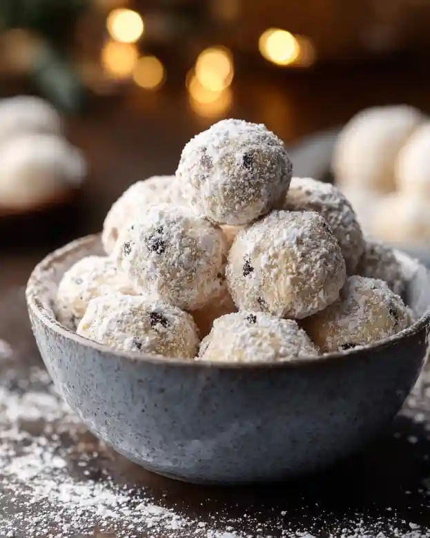 Mini Chip Snowball Cookies