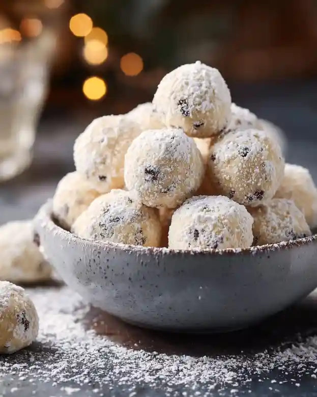 Mini Chip Snowball Cookies
