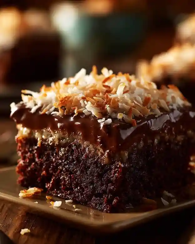 Mounds Poke Cake