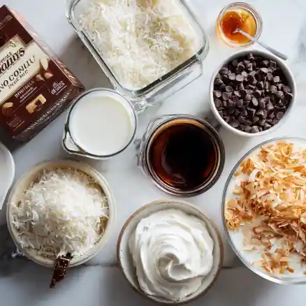Mounds Poke Cake