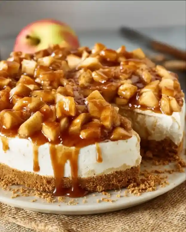 No-Bake Apple Pie Cheesecake