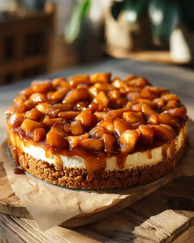 No-Bake Apple Pie Cheesecake