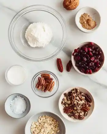 No-Bake Cranberry Pecan Praline Cookies
